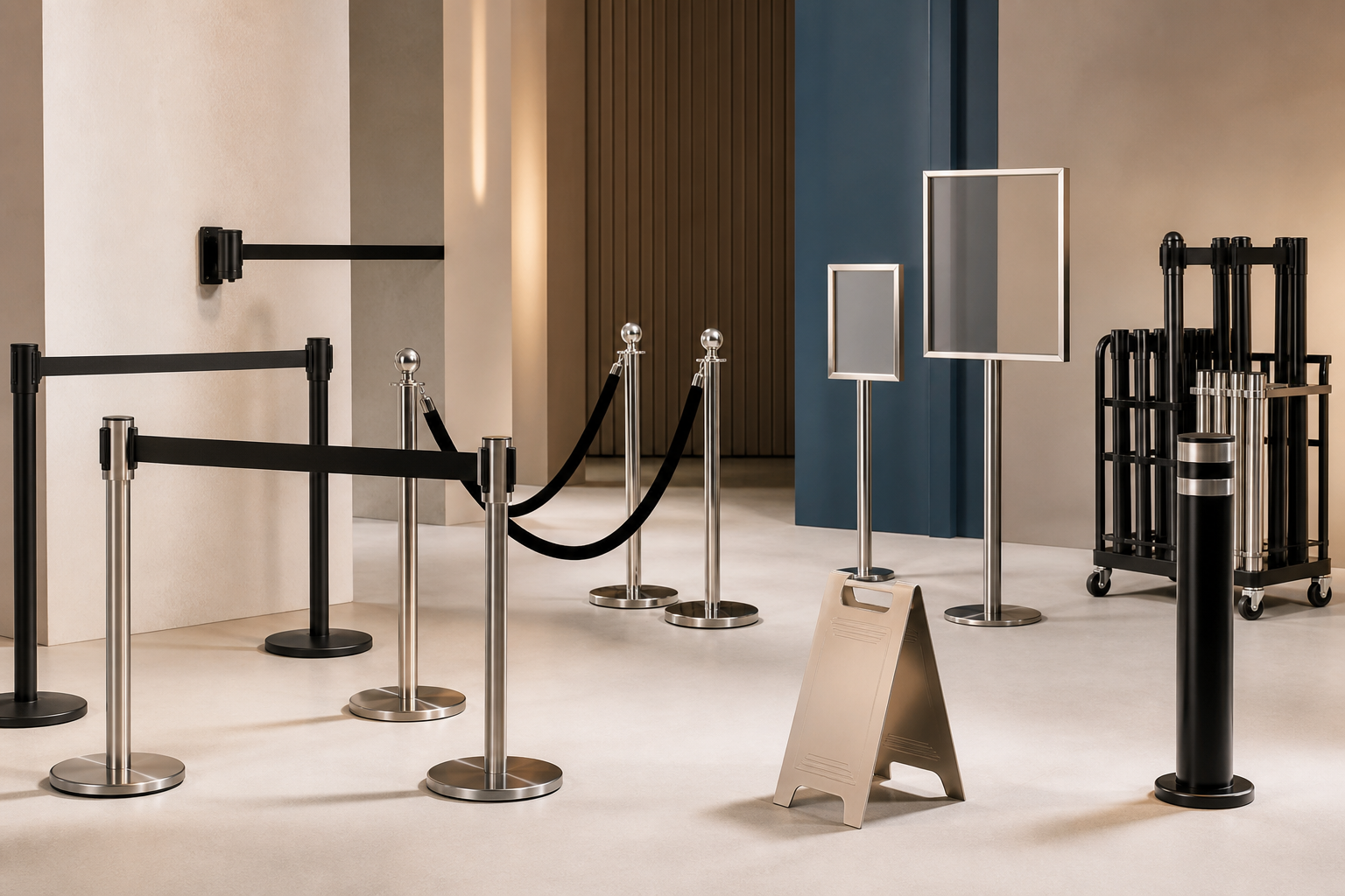 Premium stanchion rental equipment catalog